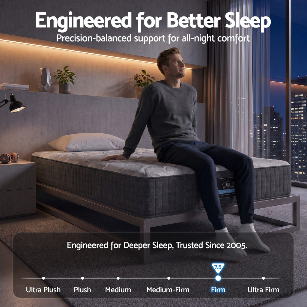 30cm Single Mattress with Edge Support and 5-Zone Comfort
