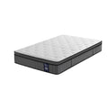 King Single 5-Zone Ergonomic Pocket Spring Mattress with 2 Rows Edge Support Medium Firm 30cm - White