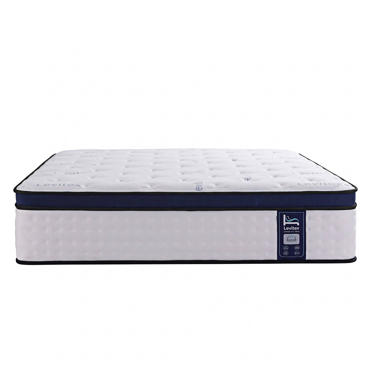 35CM King Gel Memory Foam Mattress with 7-Zone Pocket Spring and Triple Cooling System - White