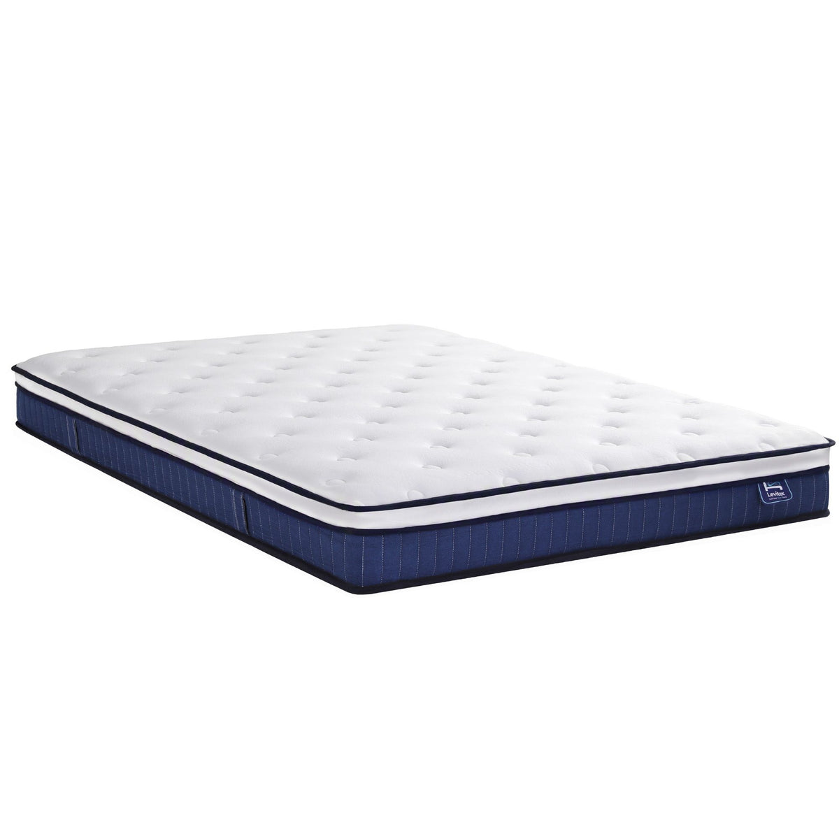 King 23cm Pocket Spring Mattress with Cooling Gel Foam, Medium-Firm Full-Body Support - White