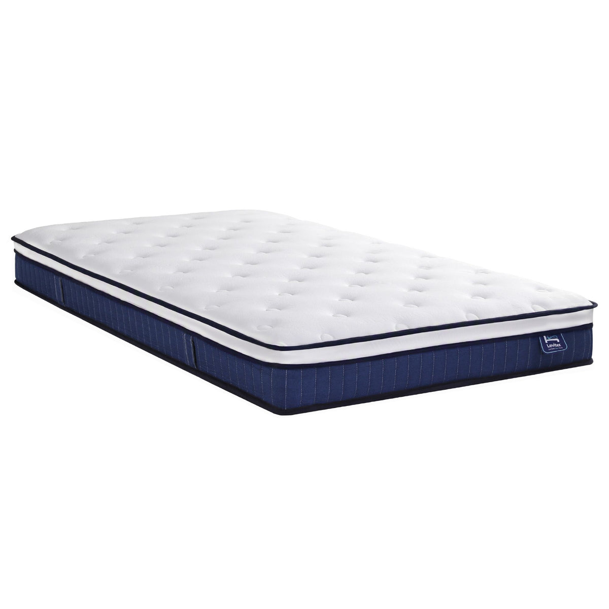 King Single 23cm Pocket Spring Mattress with Cooling Gel Foam, Medium-Firm Support - White
