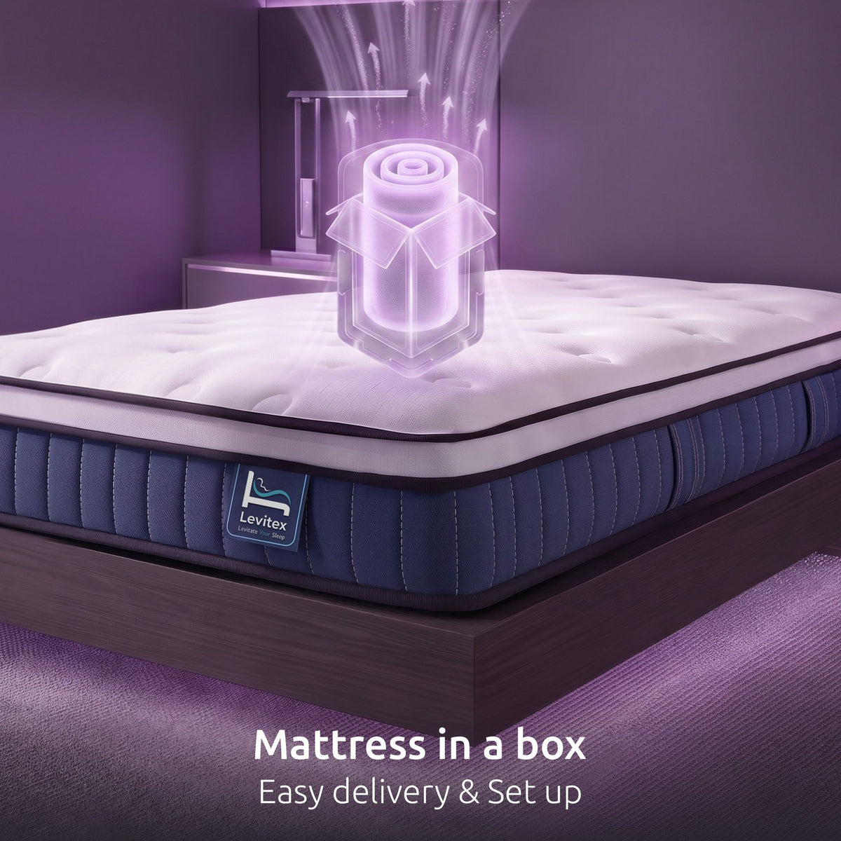 Single 23cm Pocket Spring Mattress with Cooling Gel Foam, Medium-Firm Support - White