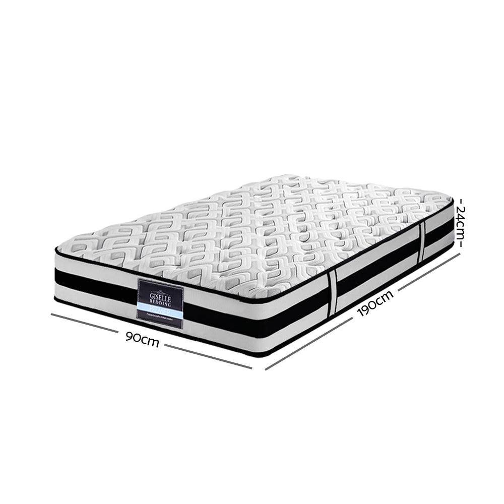 Rumba Tight Top Pocket Spring Mattress 24cm Thick - Single
