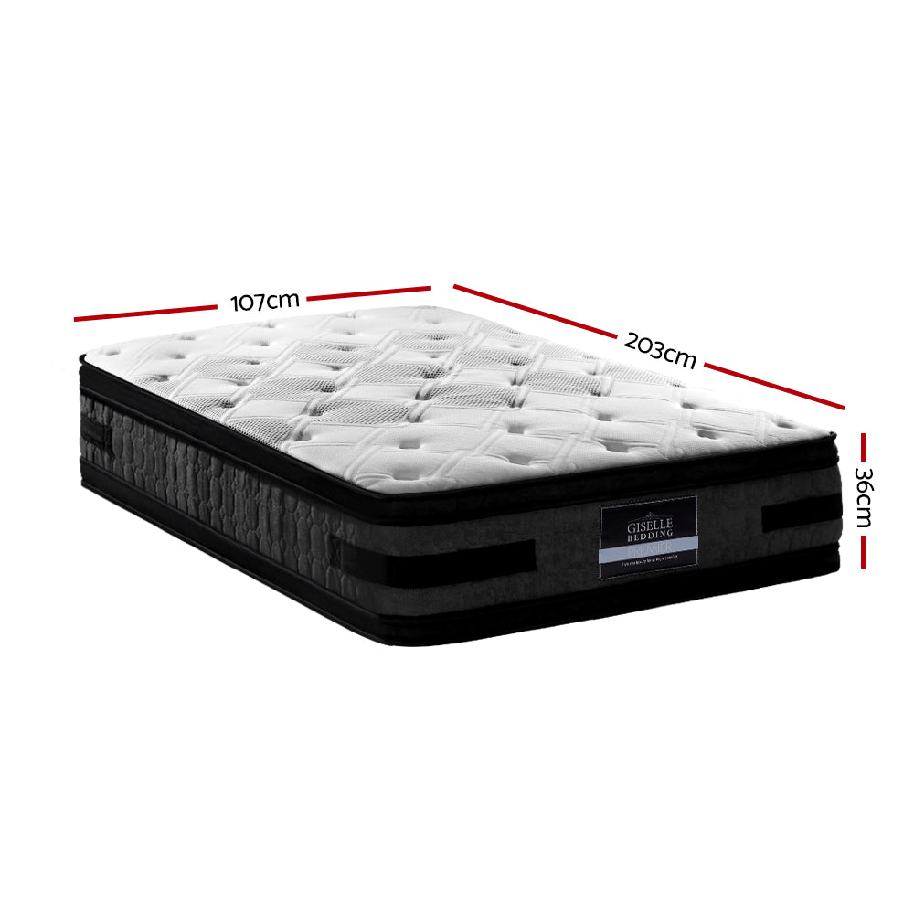 Luna Euro Top Cool Gel Pocket Spring Mattress 36cm Thick - King Single