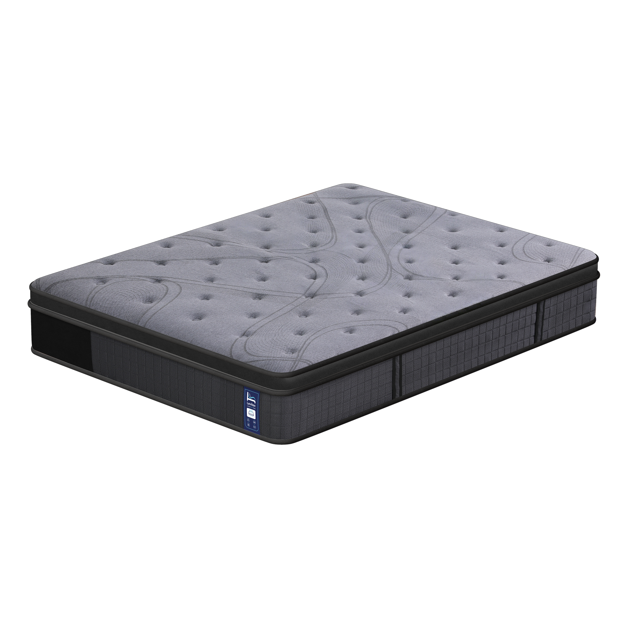 33 cm Mattress 8.0 Extra Firm 7-Zone Pocket Spring Mattress with Dual-Row Edge Support & Breathable Knit Cover Queen