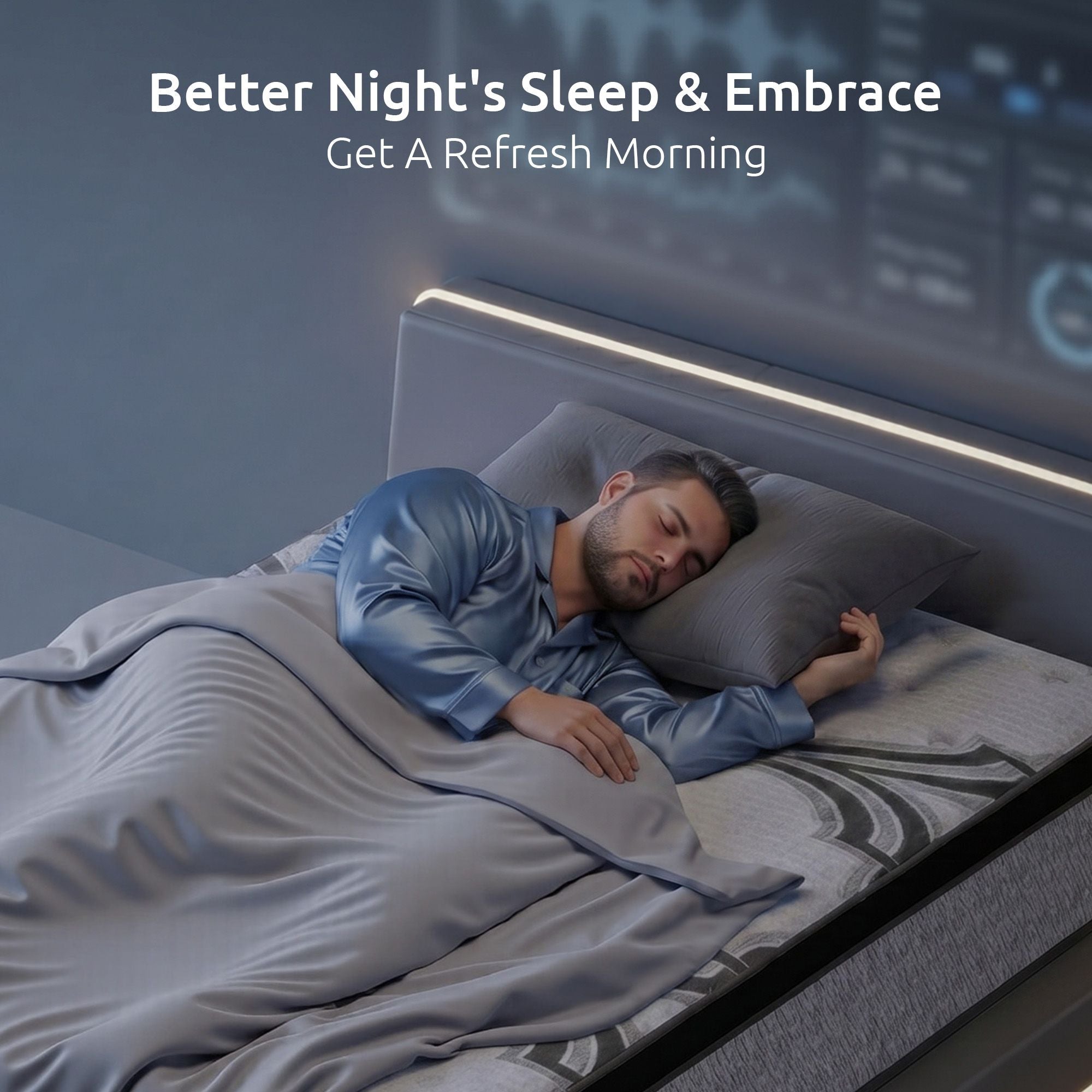 5-Zone Pocket Spring Mattress with Latex & Memory Foam 7.5 Firm Hybrid Mattress for Extra Lumbar & Shoulder Support 34 cm Thickness Single