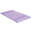 8cm Memory Foam Mattress Topper Lavender Infused Bamboo Cover 7-Zone Single