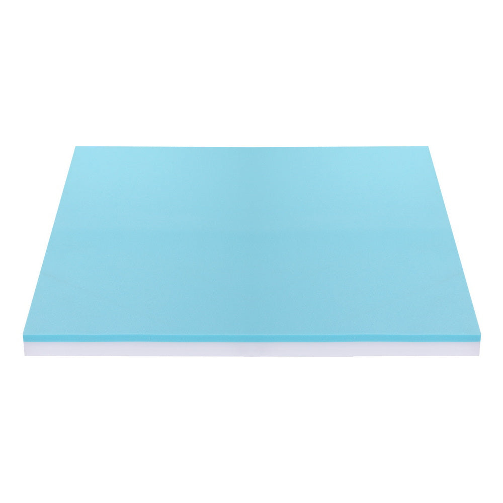8cm Memory Foam Mattress Topper Gel Dual Layer Foam Bamboo Queen