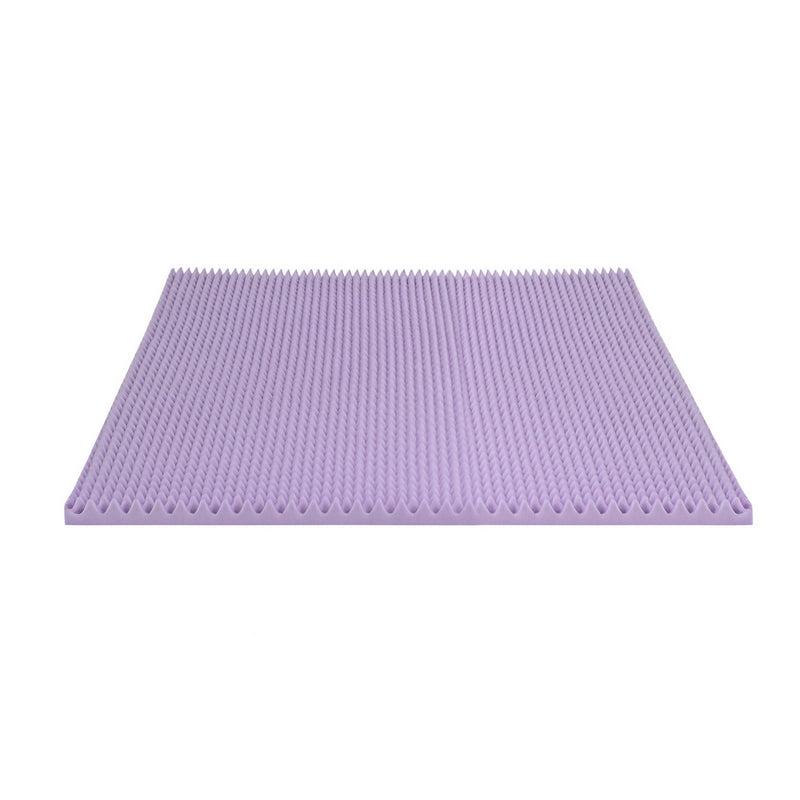 5cm Memory Foam Mattress Topper Lavender Infused Egg Crate Pad Mat King-1