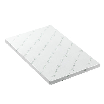 Memory Foam Mattress Topper Ventilated Cool Gel 8cm King Single with breathable fabric and soft cushioning layer
