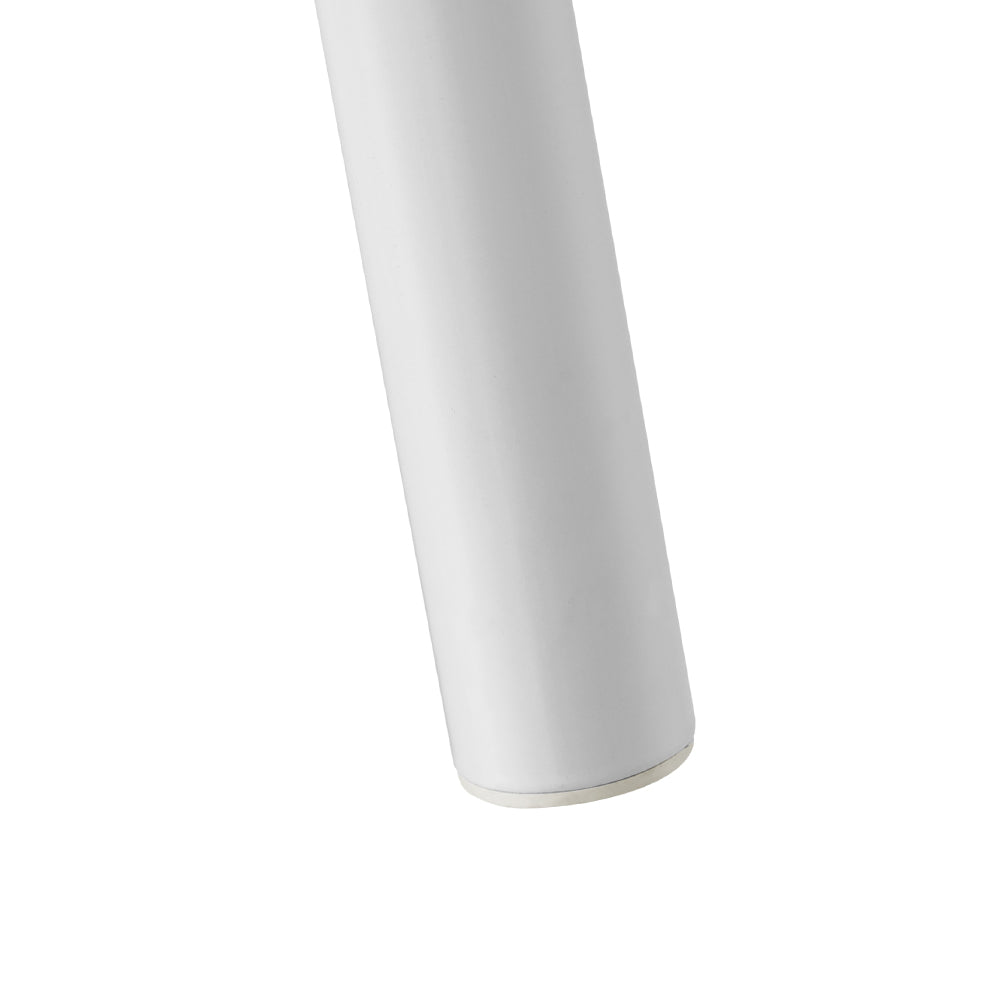 Close-up of sturdy white cylindrical leg from the Provincial Style Double Bed Frame White, bedroom furniture by Bedzy