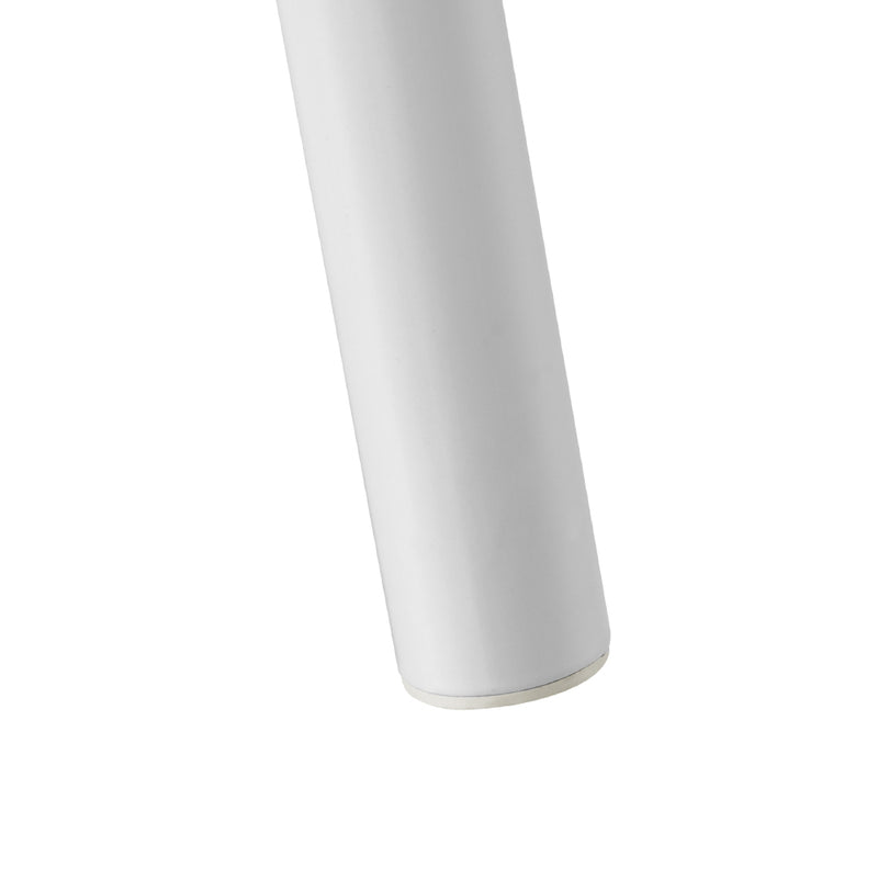 Close-up of sturdy white cylindrical leg from the Provincial Style Double Bed Frame White, bedroom furniture by Bedzy