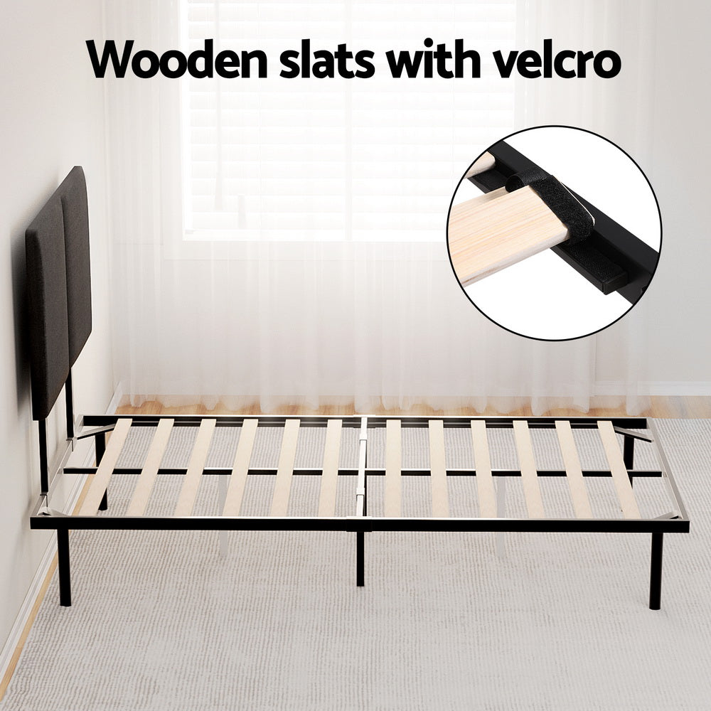 Norwood King Single Modern Bed Frame Black