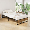 Oslo Metal & Wood King Single Bed Frame