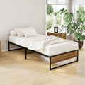 Oslo Metal & Wood Single Bed Frame