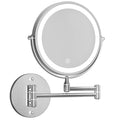 Extendable Makeup Mirror 10X Magnifying Double-Sided Bathroom Silver
