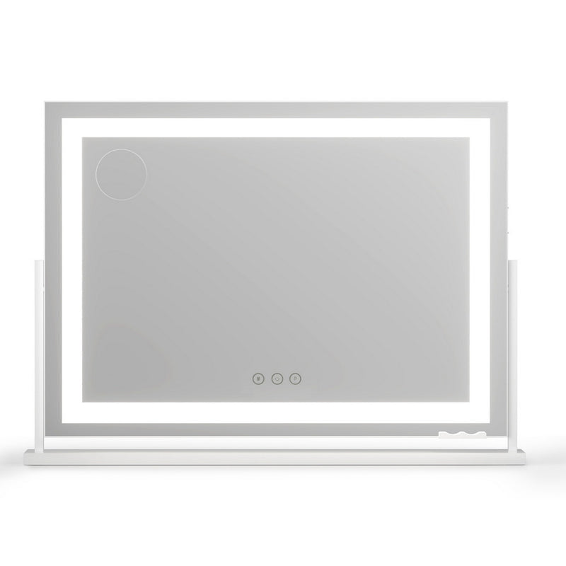 Makeup Mirror 80x58cm 360～ Rotatable Vanity Mirror with Lights Bright Light Strip Adjustable-3