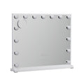 Makeup Mirror 60x52cm Hollywood Vanity with LED Light Tabletop White
