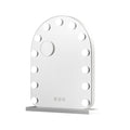 Makeup Mirror 40x50cm Dressing Vanity LED Bulb Light with 5x Magnification White Arch