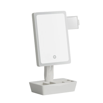 Makeup Mirror 10X Magnifying with LED light Storage Cosmetic Mirror