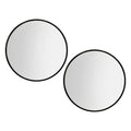 2 Wall Mirror Makeup 90cm Home Decor Framed Mirrors Bathroom Round Black