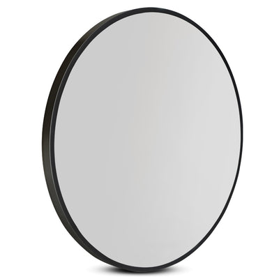 Wall Mirror Makeup 50cm Home Decor Framed Mirrors Bathroom Round Black