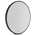 Wall Mirror Makeup 90cm Home Decor Framed Mirrors Bathroom Round Black