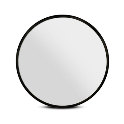 Wall Mirror Makeup 90cm Home Decor Framed Mirrors Bathroom Round Black