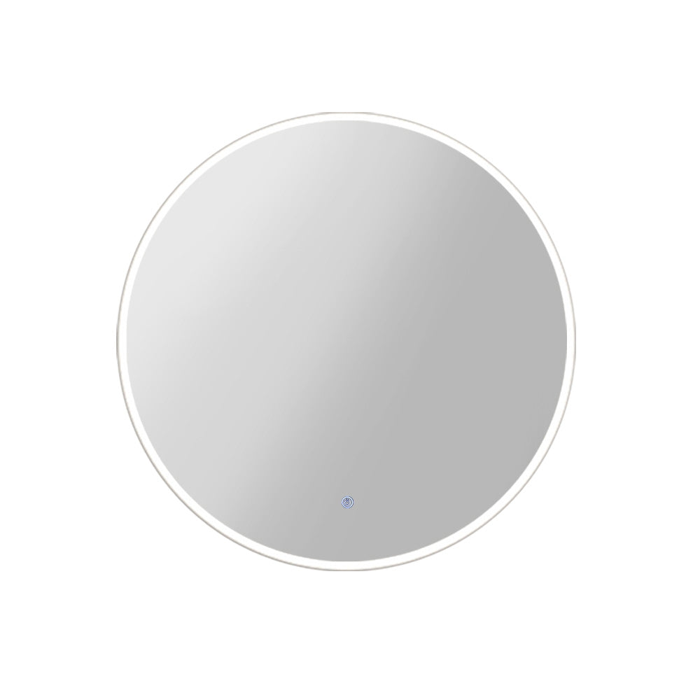 Wall Mirror 70cm with Led light Makeup Home Decor Bathroom Round Vanity featuring energy-efficient LED light strip around frame