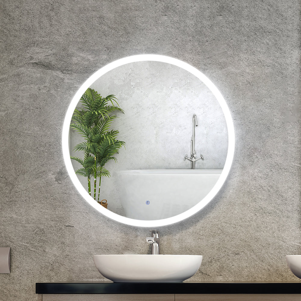 Wall Mirror 80cm with Led light Makeup Home Decor Bathroom Round Vanity-7