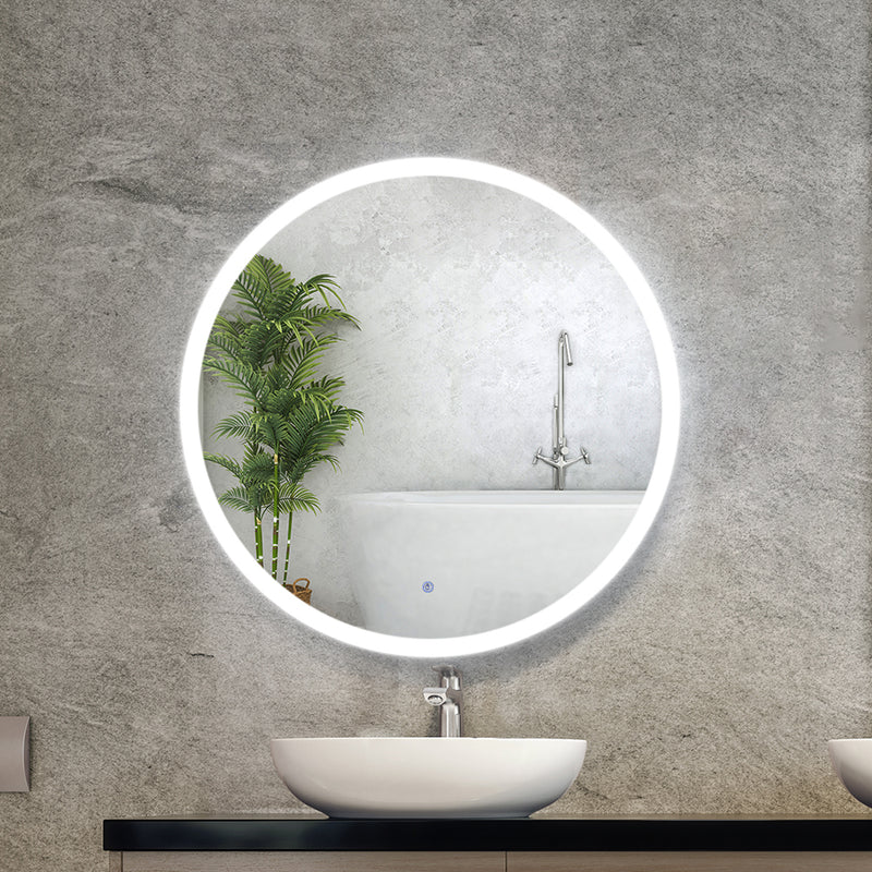 Wall Mirror 80cm with Led light Makeup Home Decor Bathroom Round Vanity-8