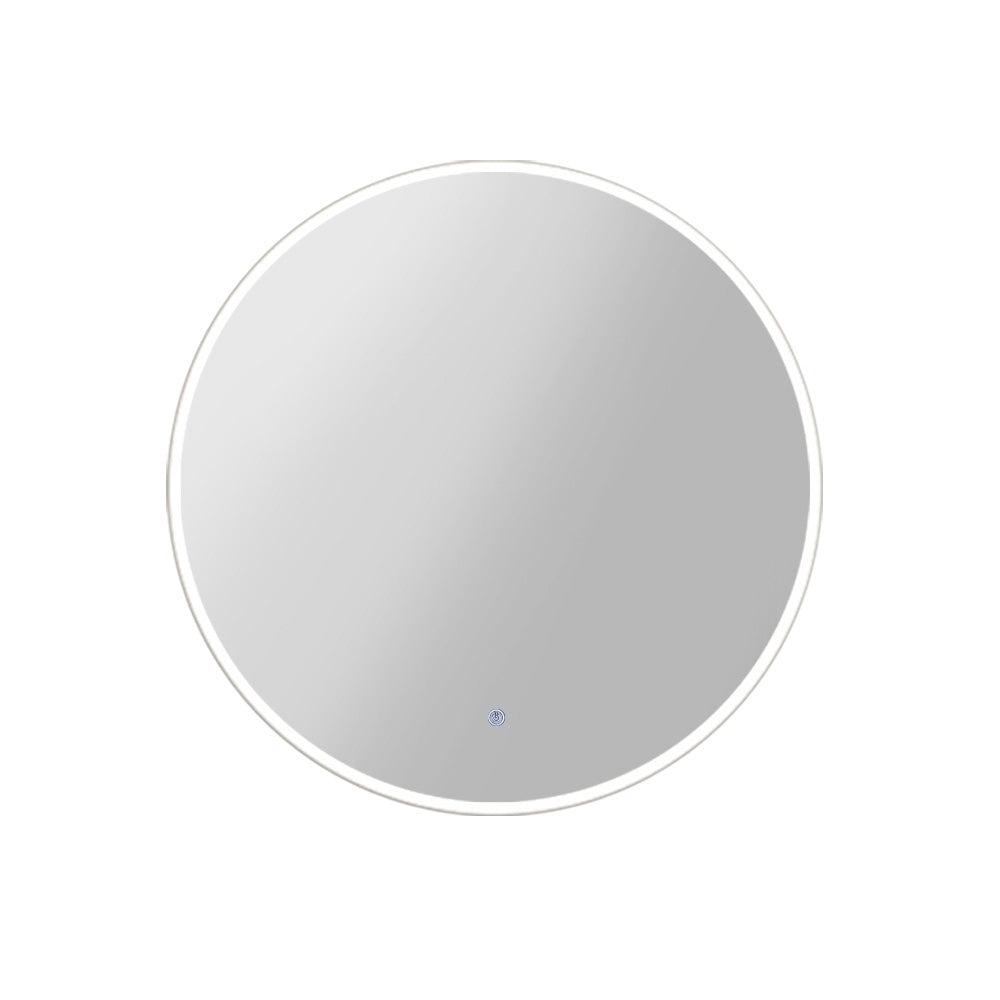 Wall Mirror 90cm with Led light Makeup Home Decor Bathroom Round Vanity featuring energy-efficient LED lighting around the frame