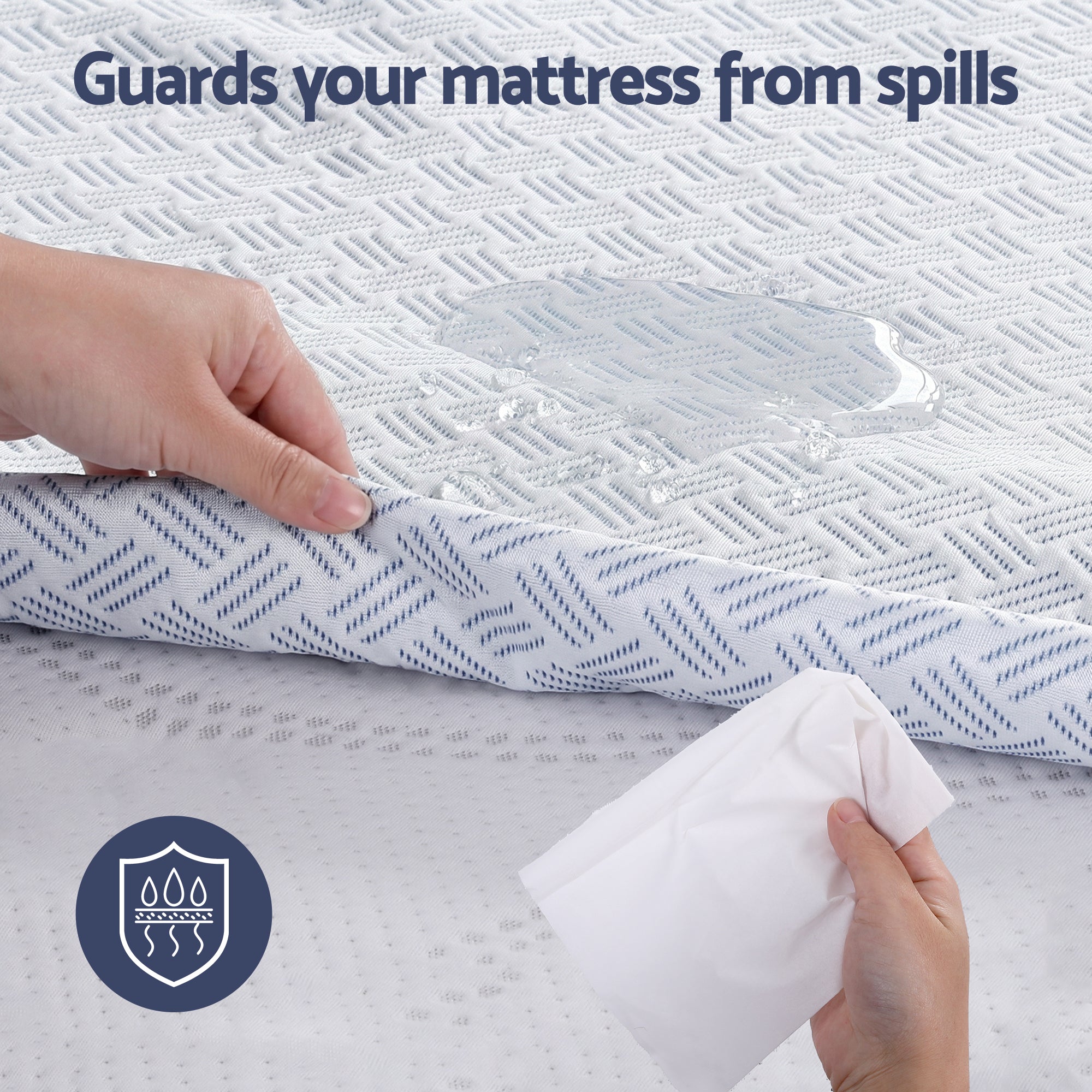 Cooling Mattress Protector Waterproof Deep Pocket Fitted Cover Queen