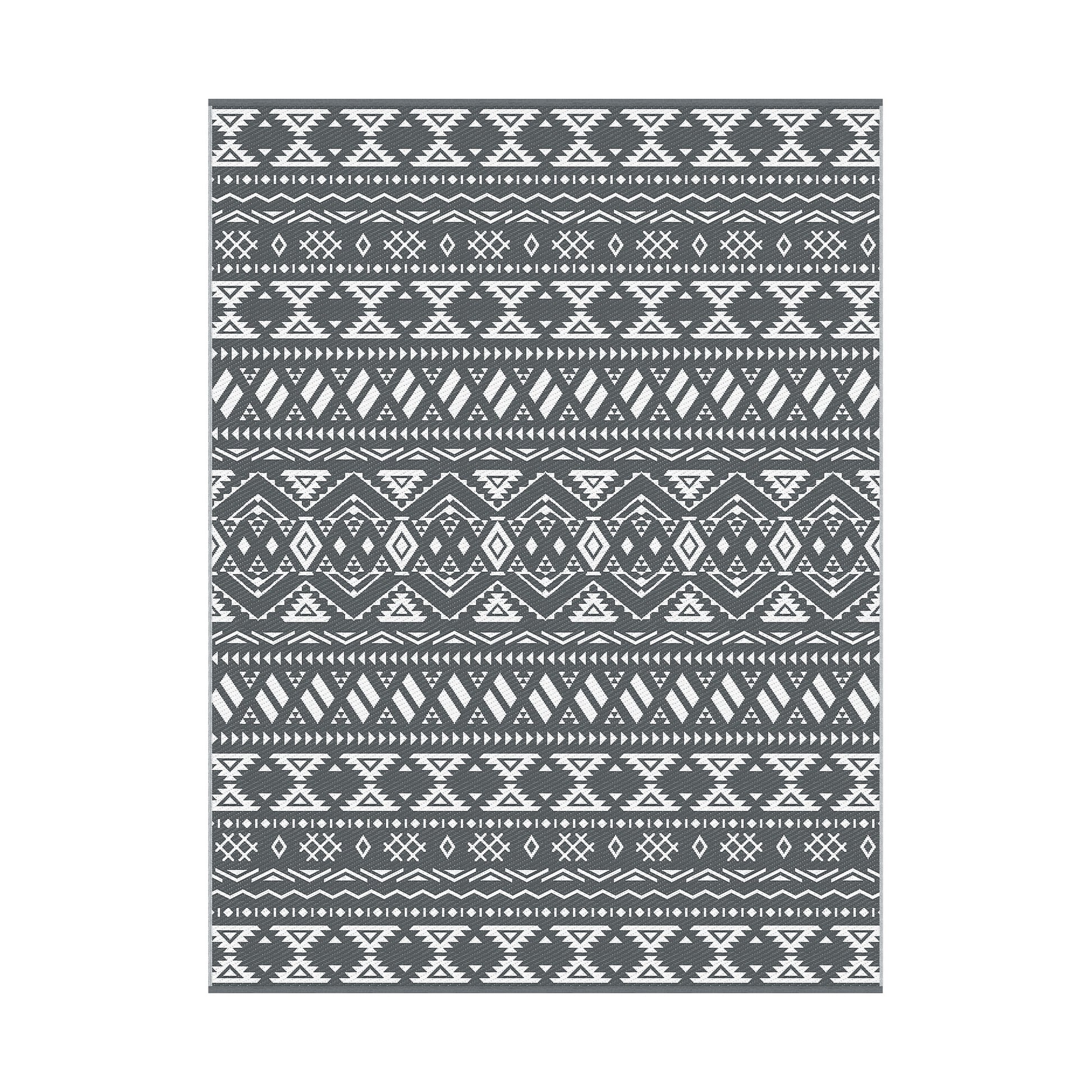 Outdoor Rugs 274x366cm Large Carpet Reversible Area Mat PP Dual-Sided Patio Rug Bohemian-9