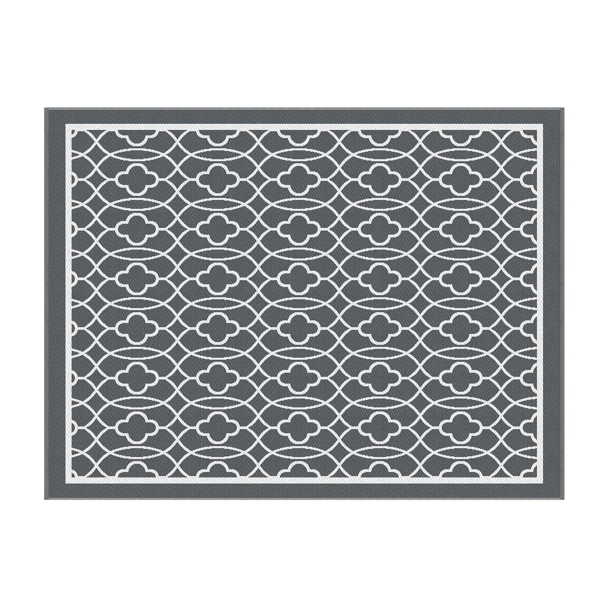 Outdoor Rugs 274x366cm Large Carpet Reversible Area Mat PP Dual-Sided Patio Rug-3