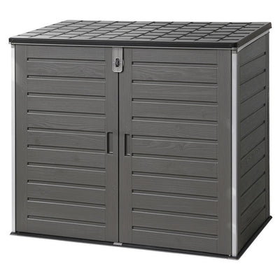 Outdoor Storage Box 1170L Container Lockable Cabinet Tool Organizer Shed Grey