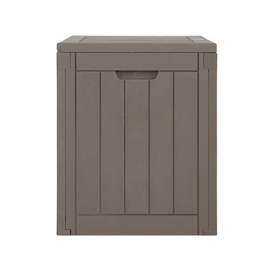 Outdoor Storage Box 118L Container Lockable Indoor Garden Toy Tool Shed Grey
