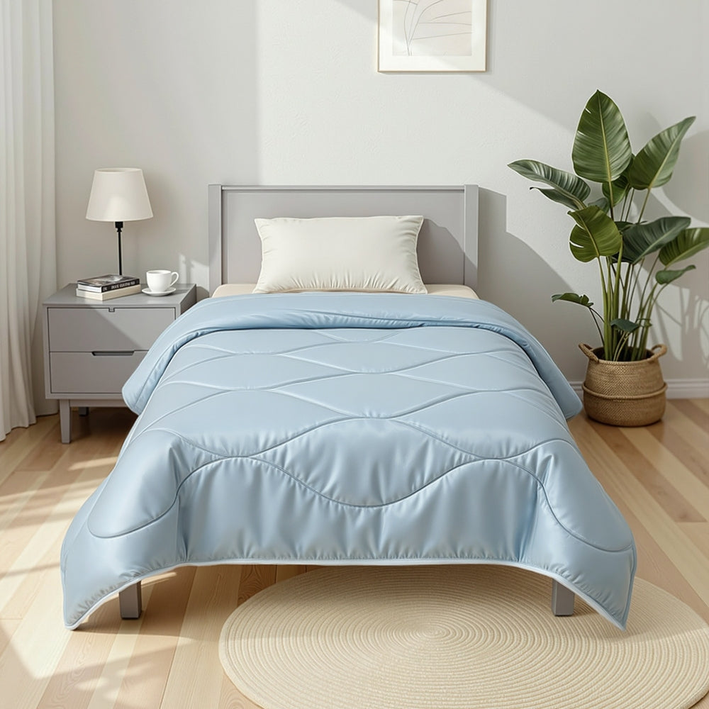 Tencel Quilt 200GSM Summer Quilts Comforter Doona Light Weight Soft Throw Blanket Single