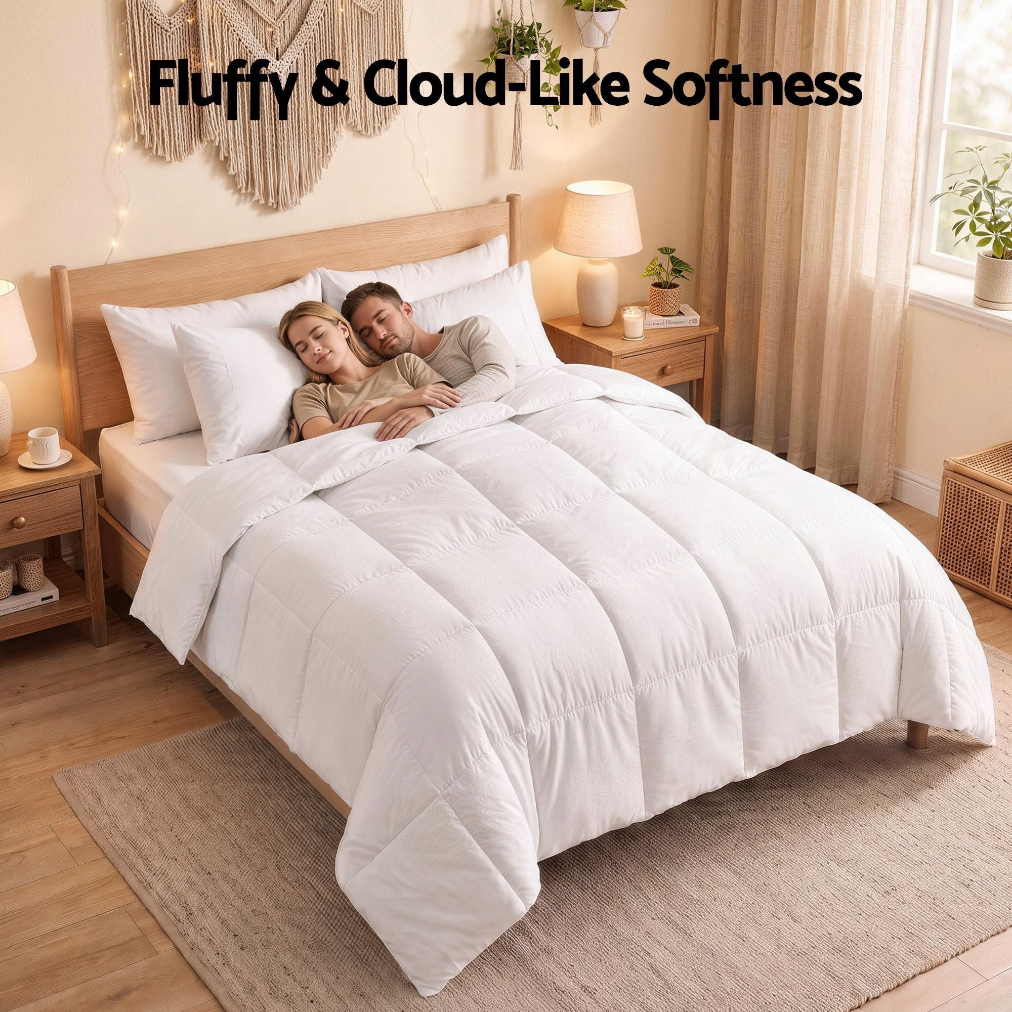 King Quilt, 200GSM Summer Duck Down Feather Doona Insert