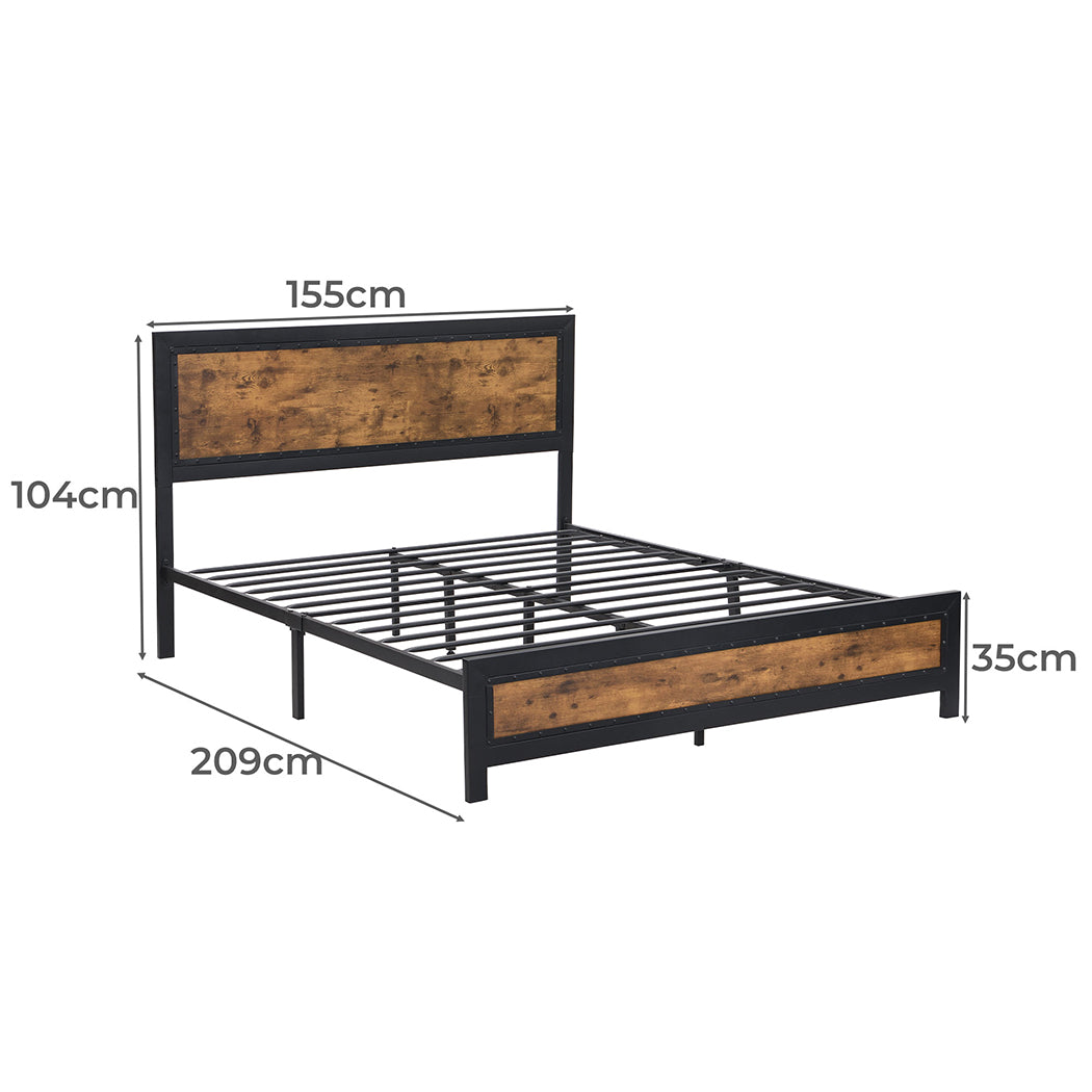Levede Metal Bed Frame Mattress Base Queen-1910113211269648386