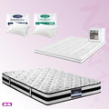 Double Comfort Package | Rumba Tight Top Mattress (Extra Firm), Deluxe Pillowtop Topper, 2 Deluxe & 2 Cooling Pillows