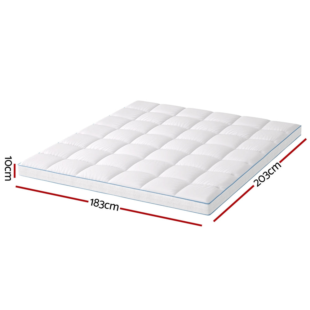 Mattress Topper Pillowtop Bamboo 10cm King-2