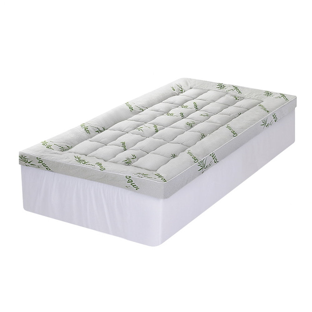 Mattress Topper 11cm Pillowtop toppers Bamboo King Single