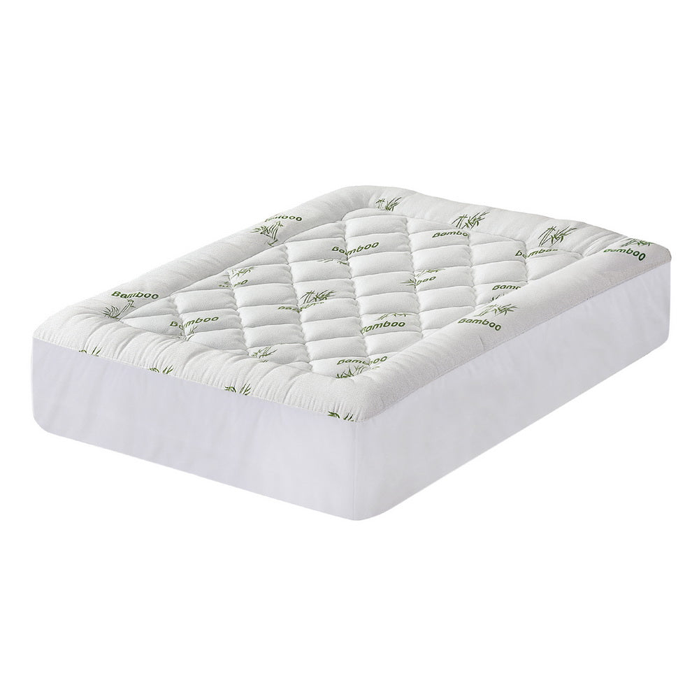 Mattress Topper 5cm Pillowtop toppers Bamboo Double