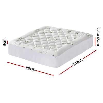 Mattress Topper 5cm Pillowtop toppers Bamboo King