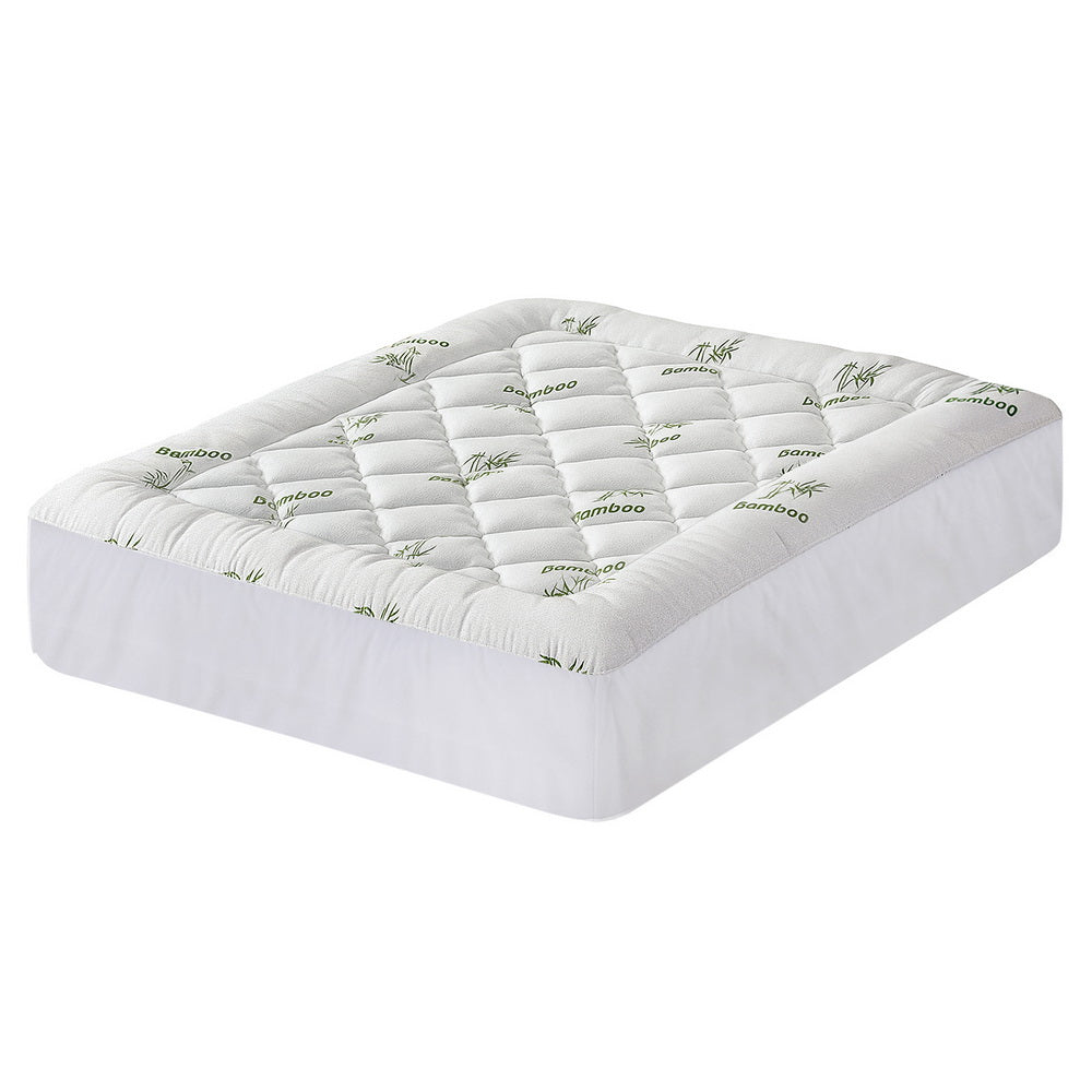 Mattress Topper 5cm Pillowtop toppers Bamboo Queen