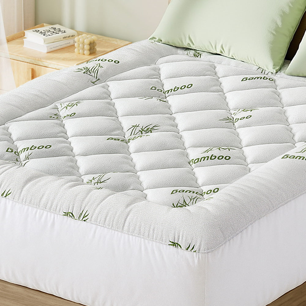 Mattress Topper 5cm Pillowtop toppers Bamboo Queen