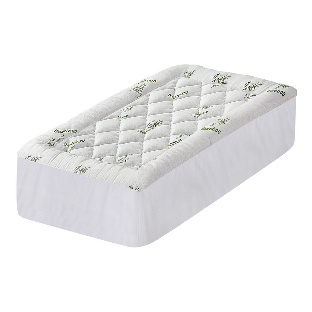 Mattress Topper 5cm Pillowtop toppers Bamboo Single