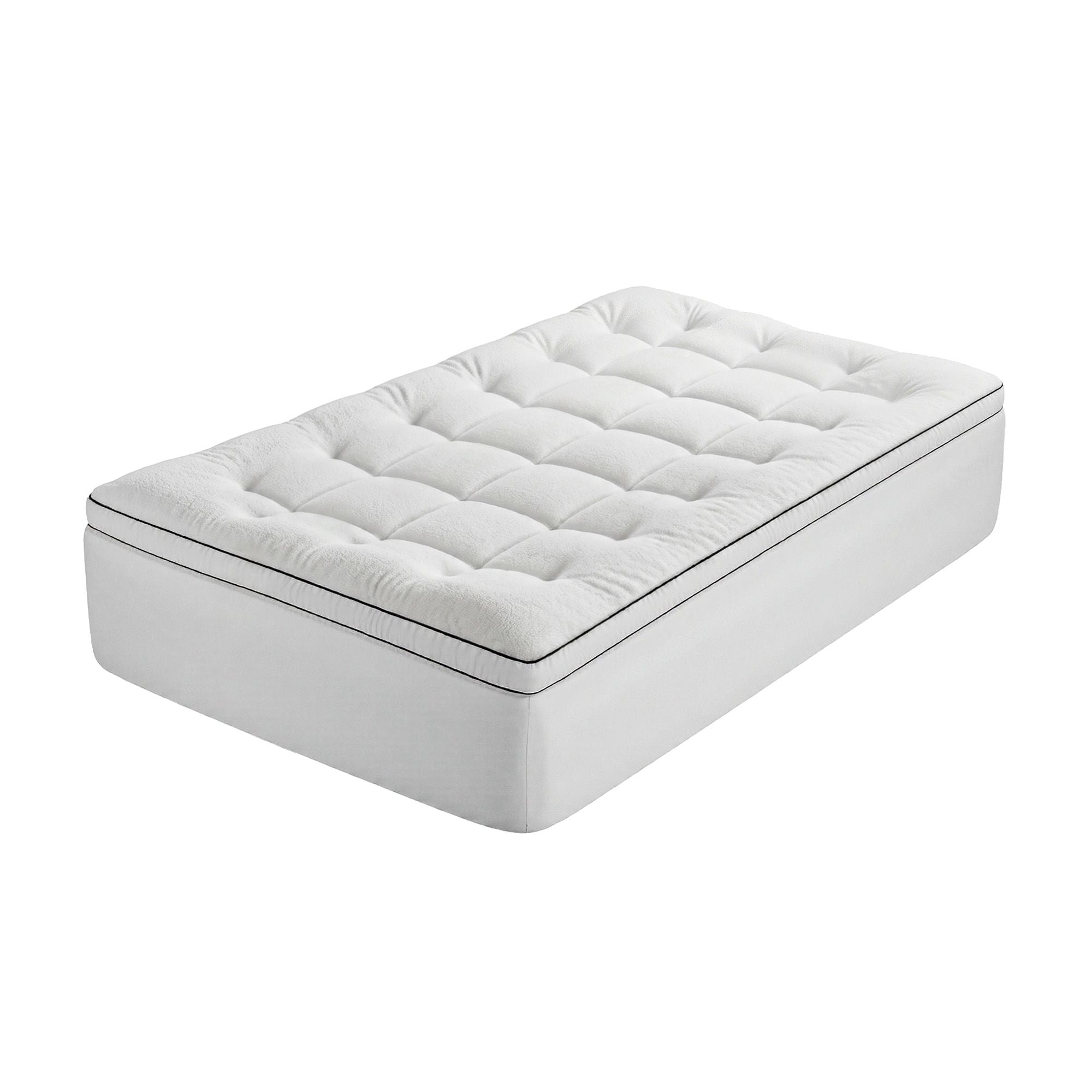 King Single Mattress Topper 5cm Coral Fleece