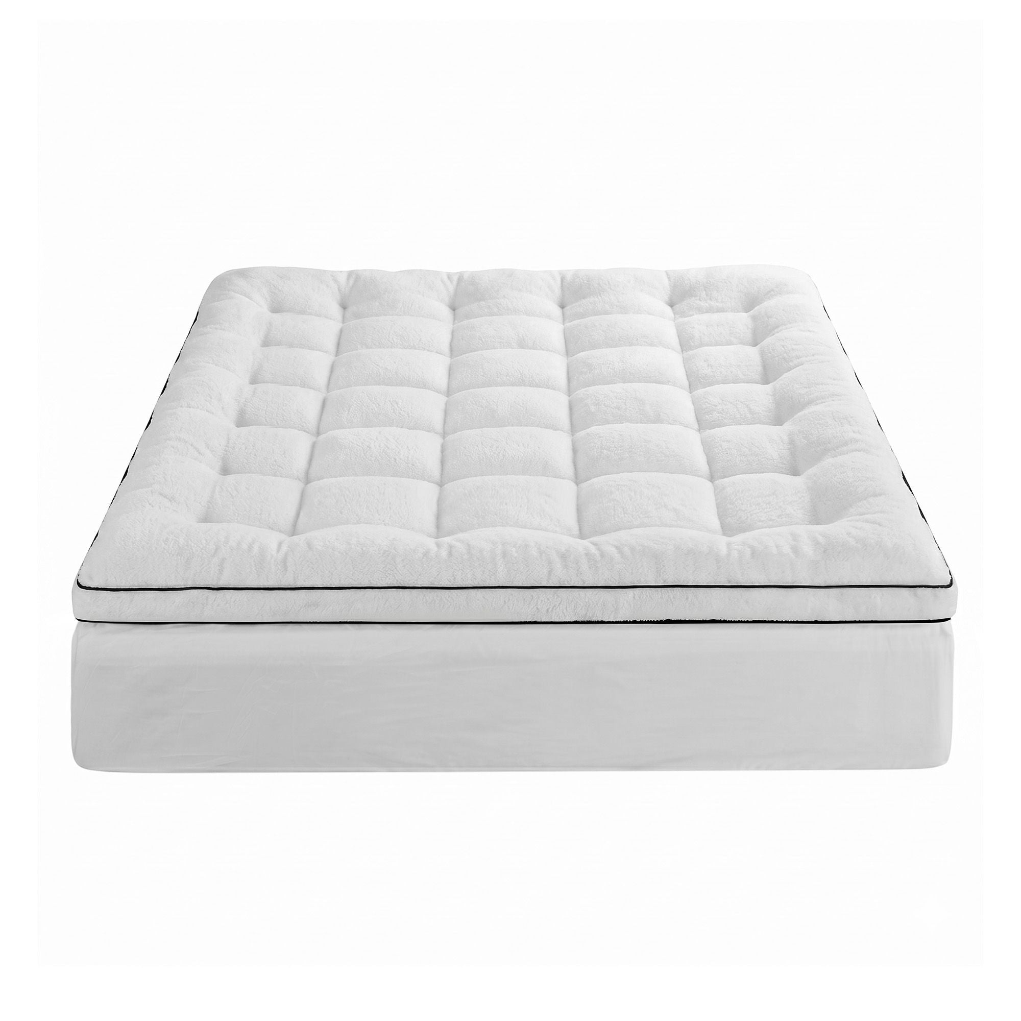 Queen Mattress Topper 5cm Coral Fleece